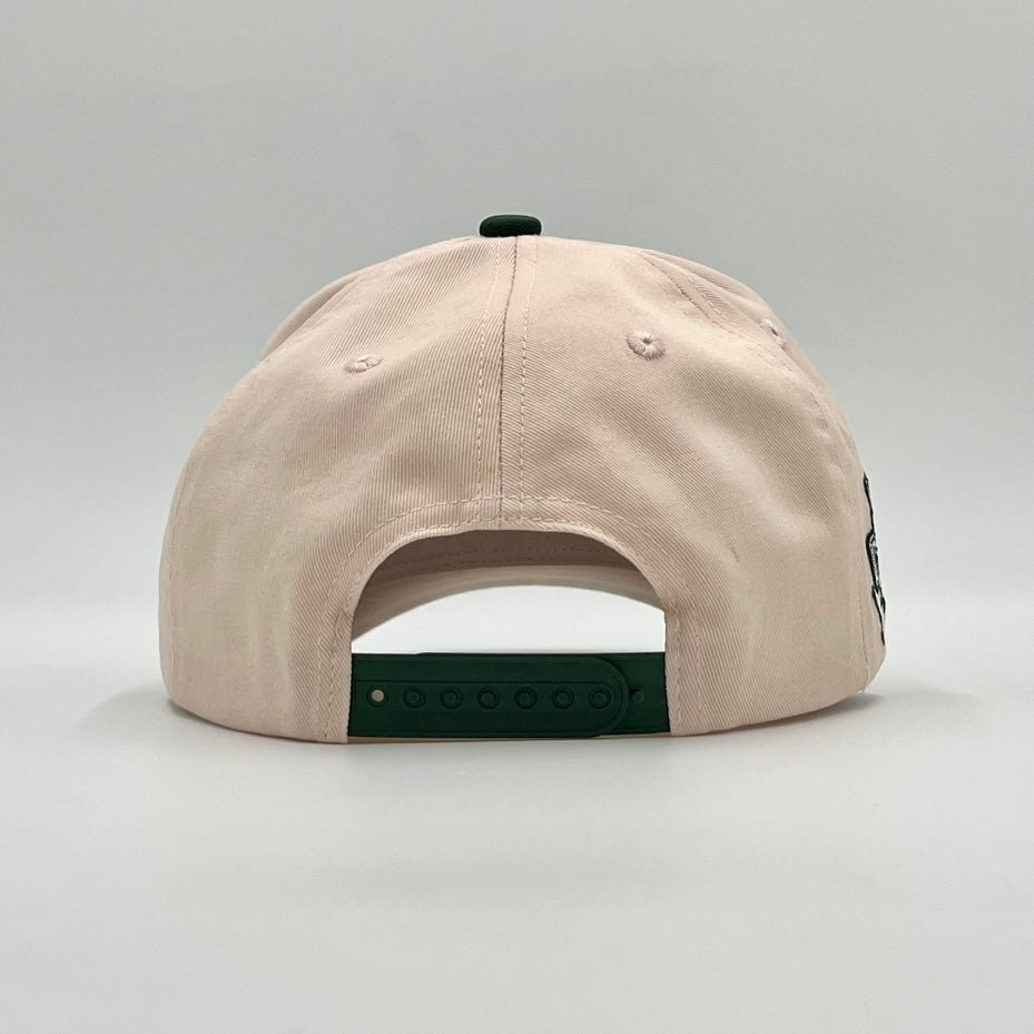 [PRE-ORDER - SHIPS MID-OCTOBER] ‘YHWH’ Structured SnapBack - Cream/Billiard Green